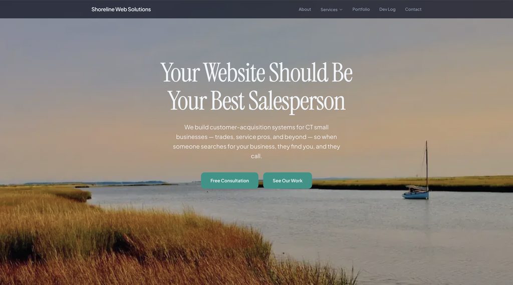 Shoreline Web Solutions screenshot